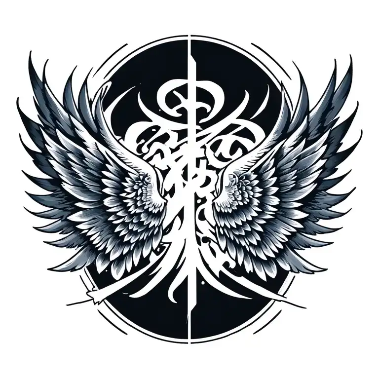 Tribal Wings Spread Wide