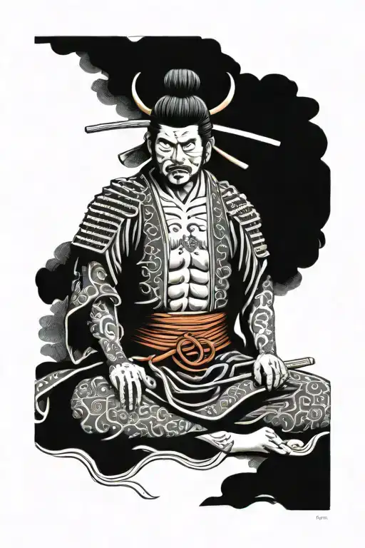 Samurai Warrior Meditating