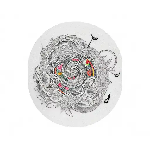 Built A Tatoo Design Regarding Music