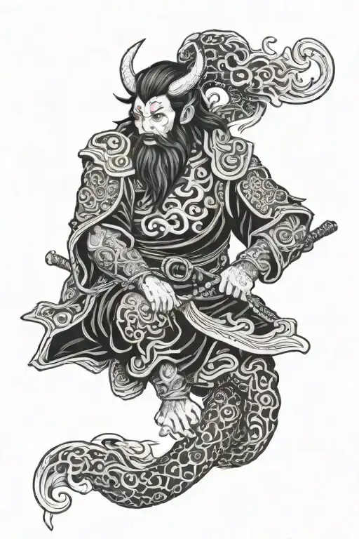 Surtr Norse God Irezumi Tattoo Based