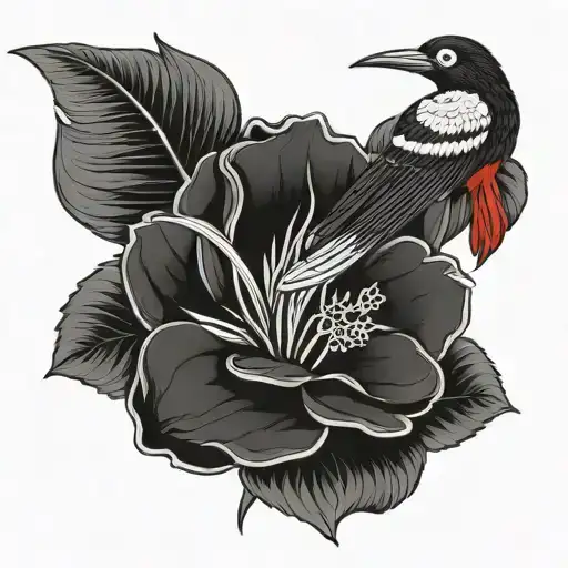 Roses And Bird Of Paradise Flower