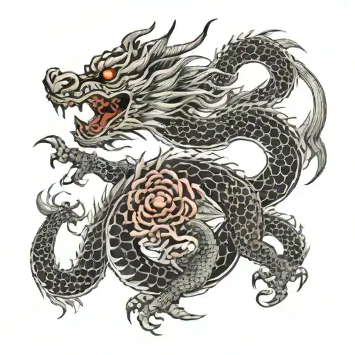 Dragon Which Signifies Courage Bravery Honor