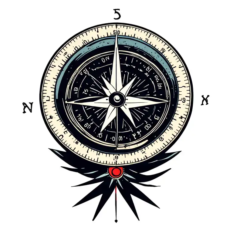 Attitude Indicator Airplane Compass Rose