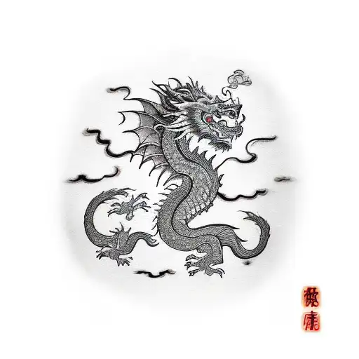 Dragon With Lion