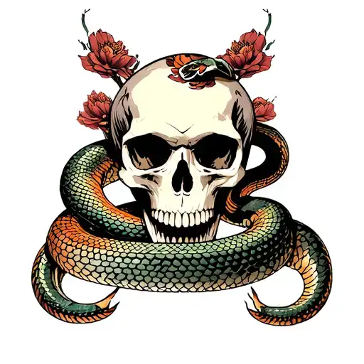 Skull And Snake