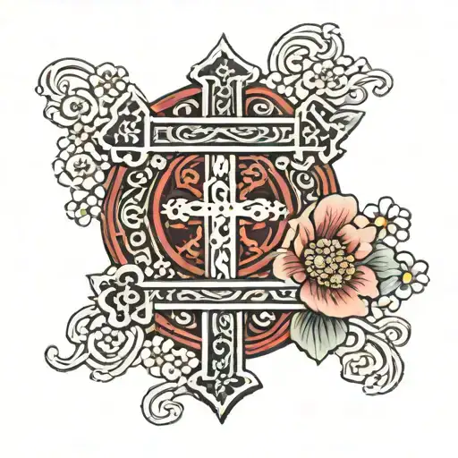 Cross With The Name Adrianna In It