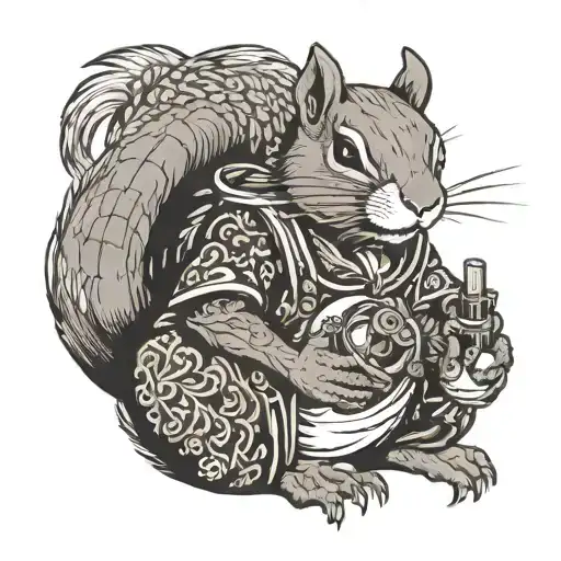 Crazy Squirrel Holding Rpg