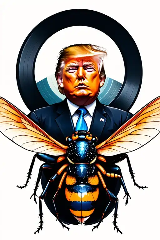 Donald Trump Insect Dj Spinning Records