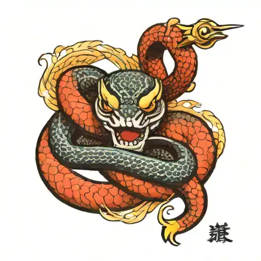 Katana Snake Wrapped