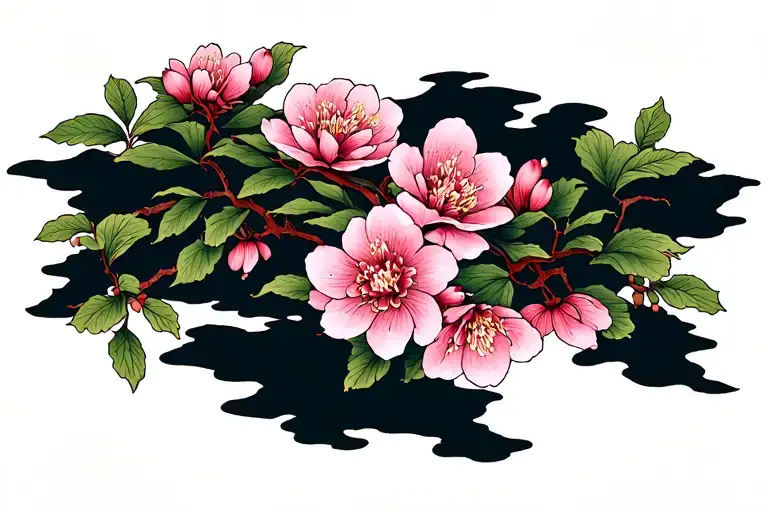 Sakura Blossom Tramp Stamp
