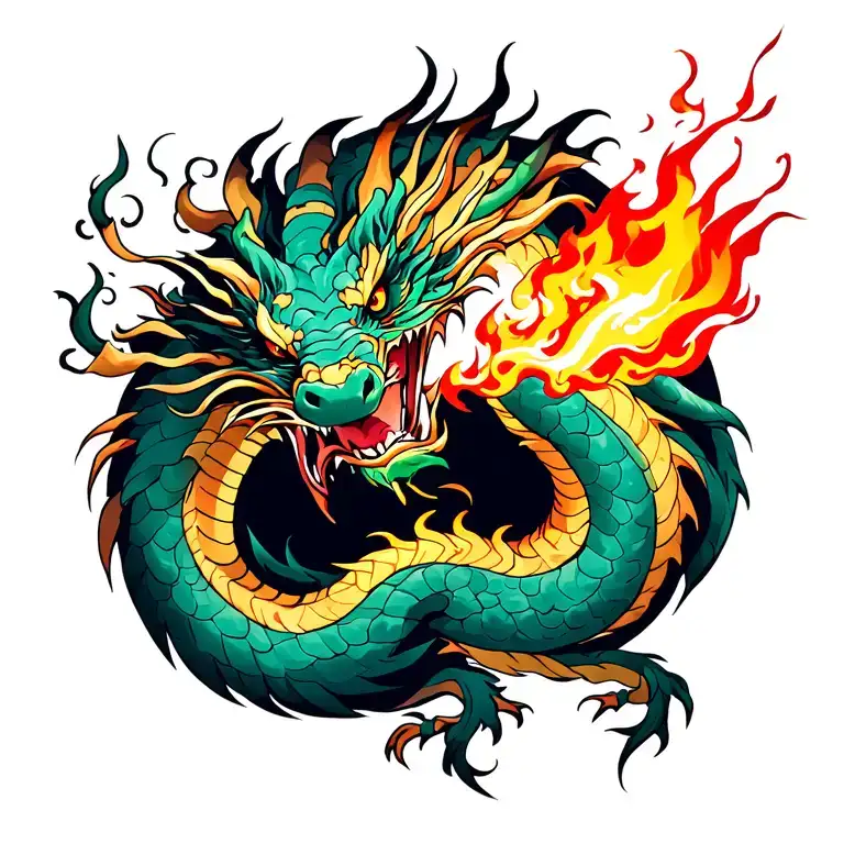 Dragon Breathing Fire