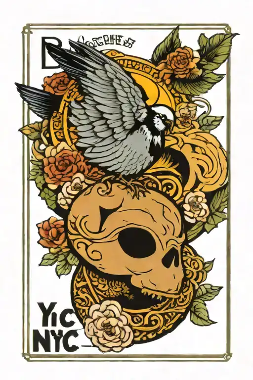 Nyc Bronx Coffee Pigeon Metro Card Bagel