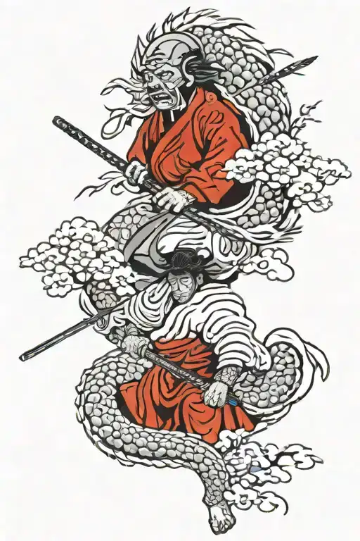 Samourai Cover With Japanese Theme