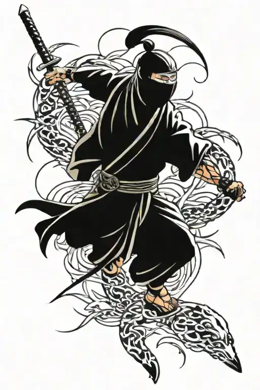 Ninja Who Commits Harakiri In A Field