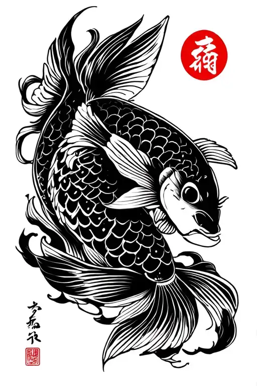 Shinobi And Koi Fish