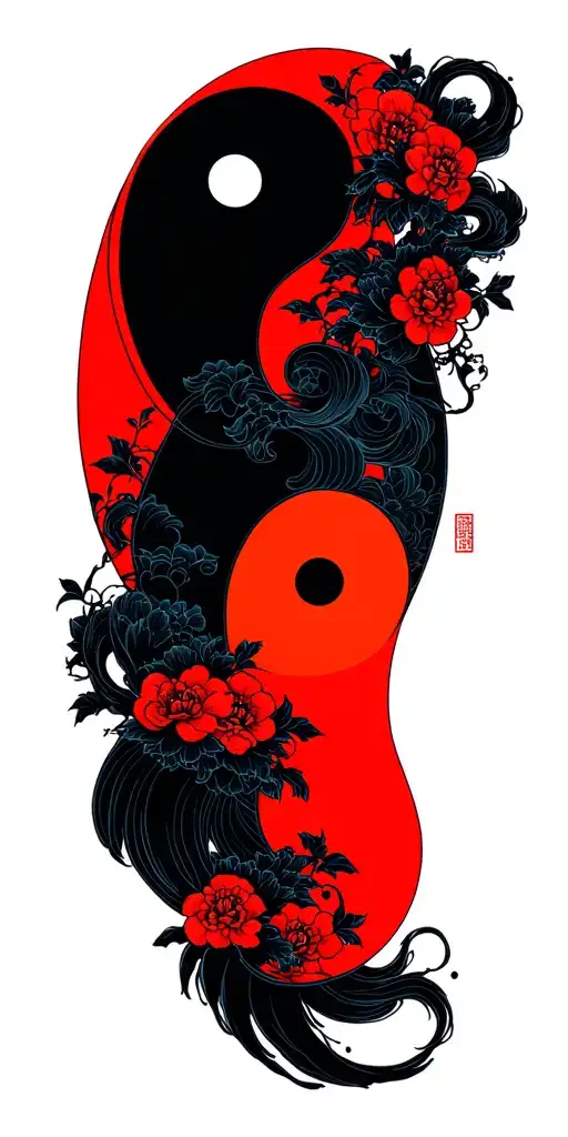 Yin Yang Symbol Integrated