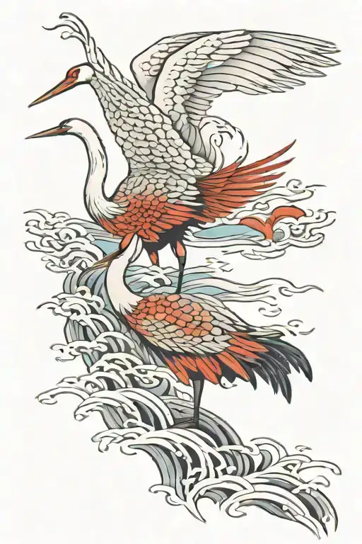 Crane Against The Sea