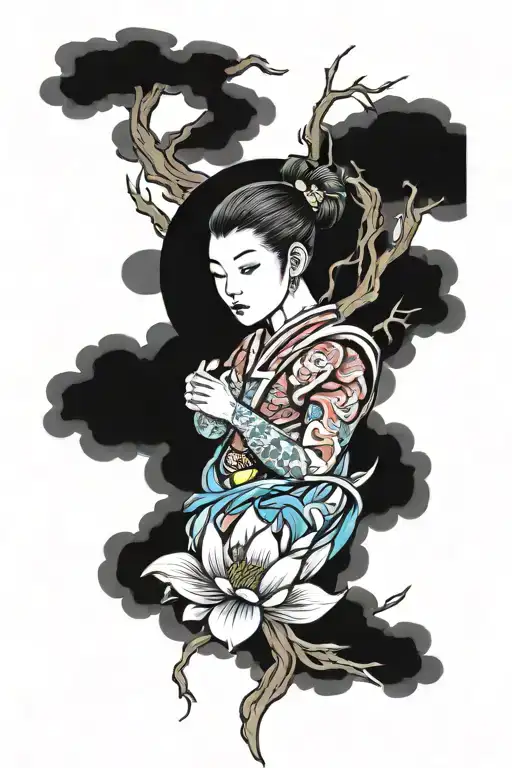 Meaningful Tattoo Design With Vibrant Colors