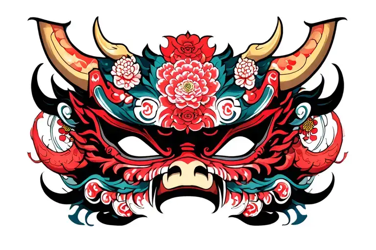 Japanese Oni Mask