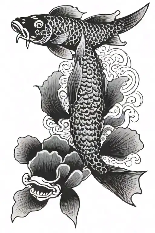 Koi Fish Transforming