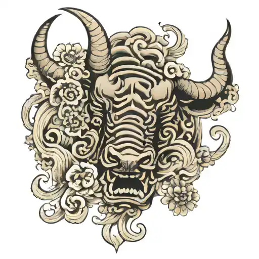 Bull Head Mouth Closed