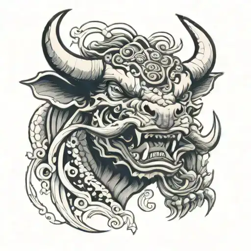Bull Head Mouth Closed