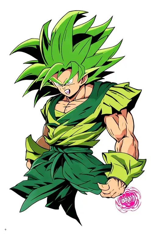 Broly Going Legendary Super Saiyan