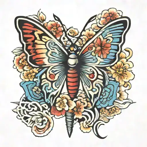 Butterfly With Dagger