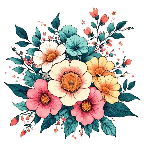 April And September Birth Flower Bouquet