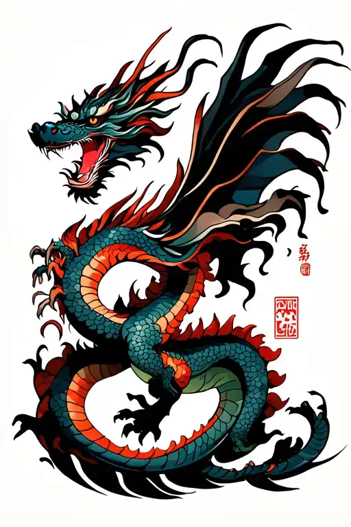 Dragon Flying Towards