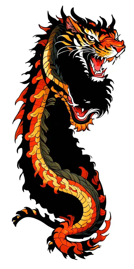 Dragon And Tiger Fighting