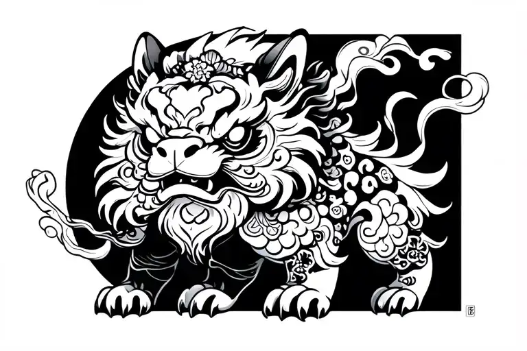 Foo Dog And Byakko