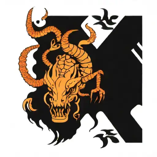 Scorpio And Ox Head Mixed