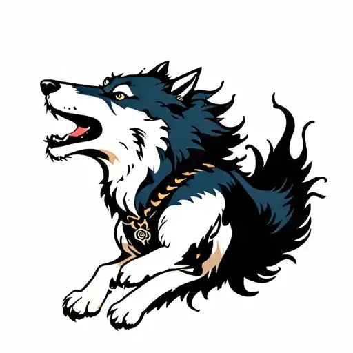 Running Wolf Howling