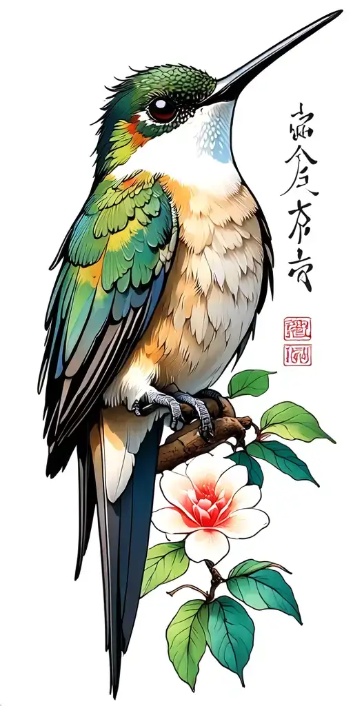 Humming Bird Perched