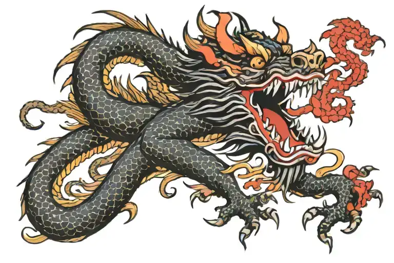 Black Japan Dragon