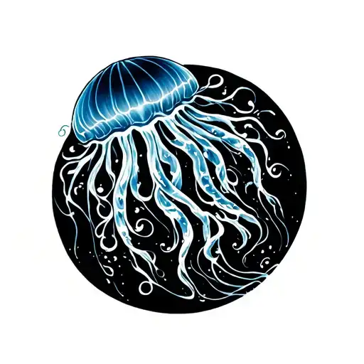 Jellyfish Floating