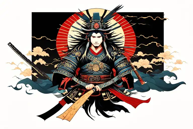 Japanese Samurai And Greek Mythology