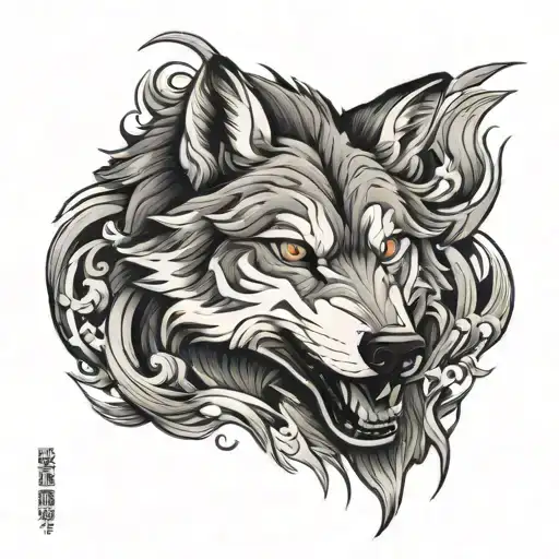 Black And Grey Wolf Outer Forearm Tattoo Showing Movement Small