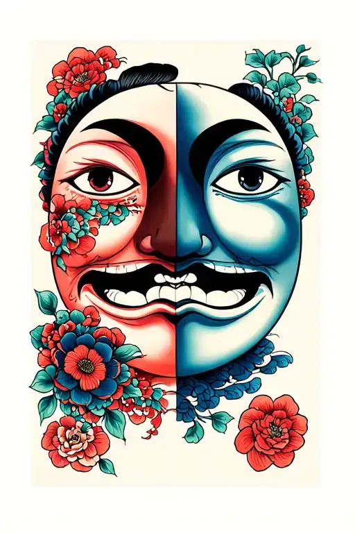 Bipolar Happy Sad Face