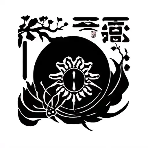Hieroglyph And Sakura