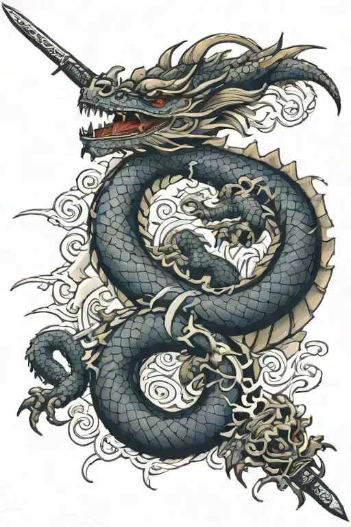 Dragon And Sword