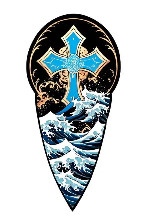 Maltese Cross Japanese Waves