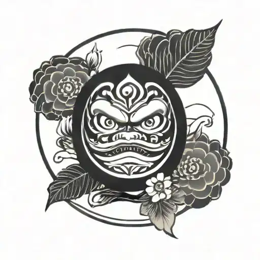Simple Daruma Drawing