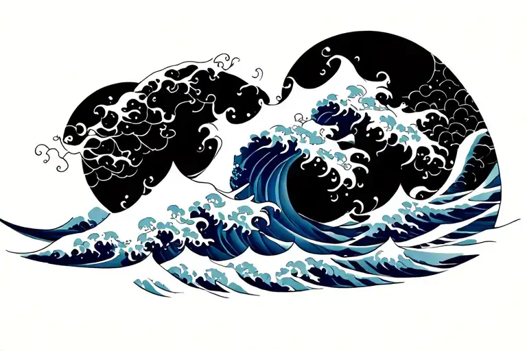 Waves Forming The Shape