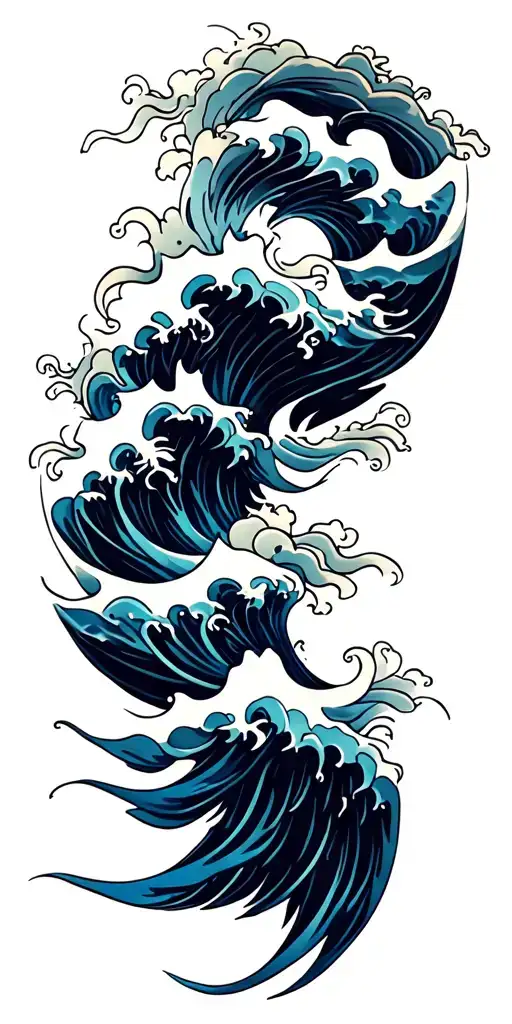 Waves Forming The Shape