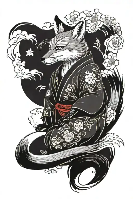 Japanese Fox Full Body