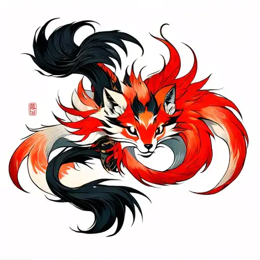 Nine Tailed Fox Full Body