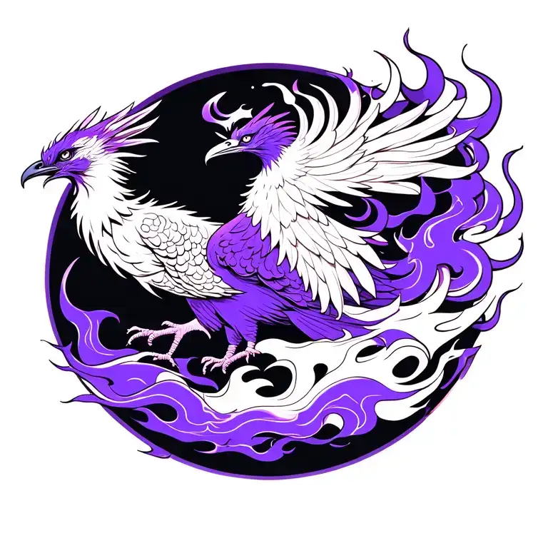 Phoenix Flames Purple