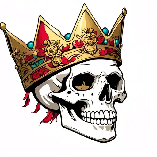 Runescape Skull Wearing Crown